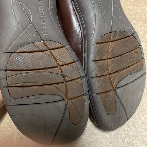 Clarks Unstructured Casual Mary Jane Loafers Shoes Size 7.5 M brown - Picture 9 of 17